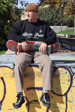 Load image into Gallery viewer, OG Born Free Crewneck Sweatshirt - Black
